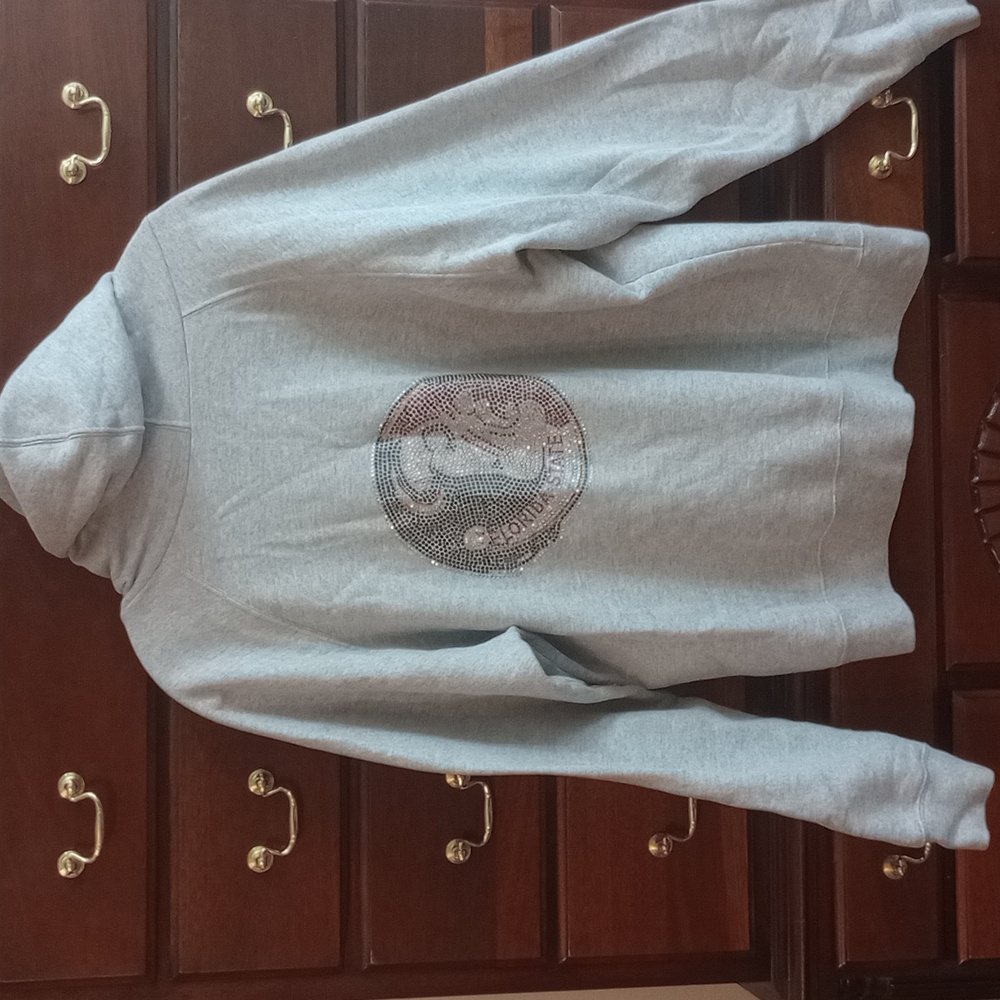 Hanes Sweatshirt With FSU Seminoles Logo In Sparkles